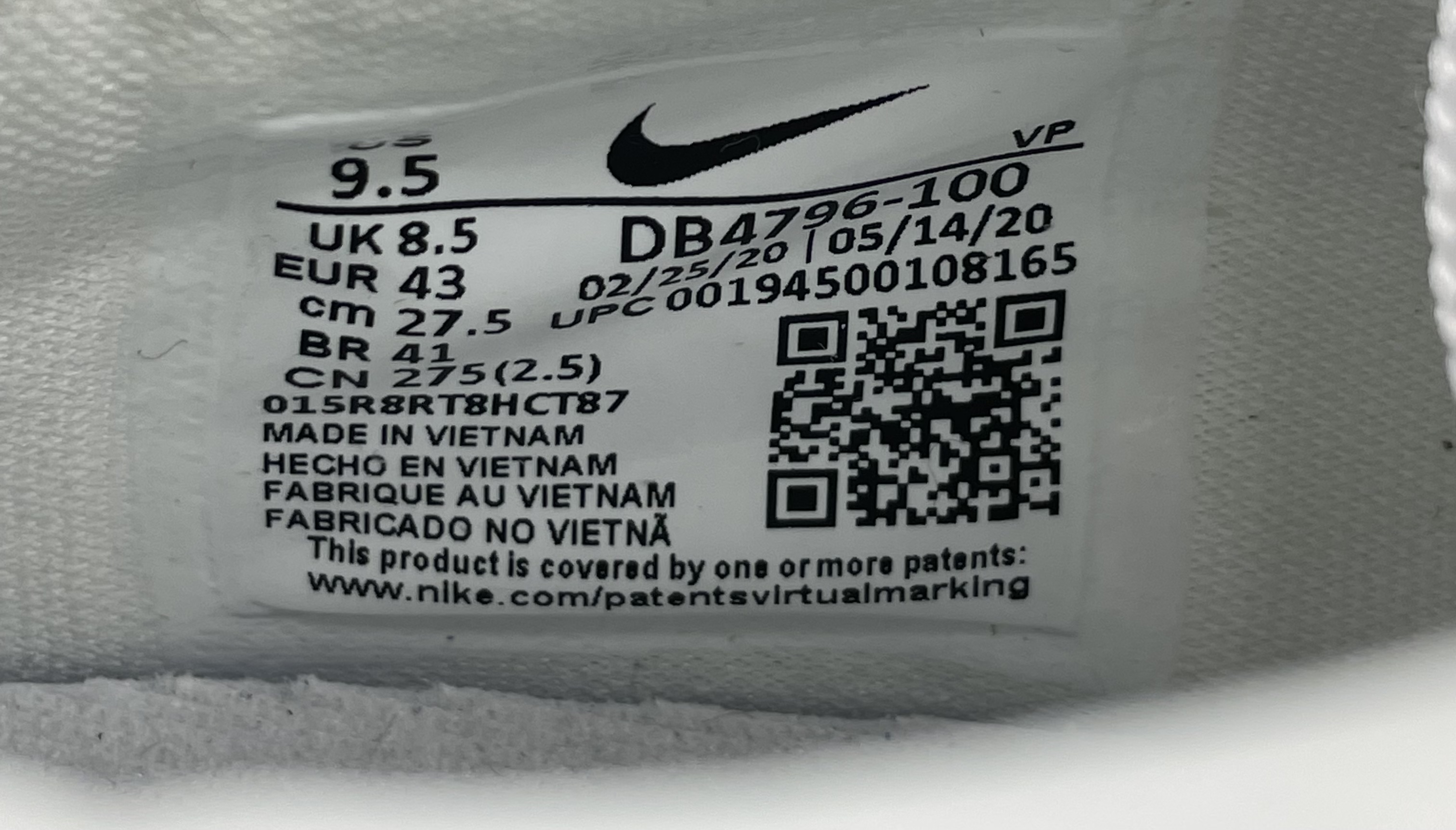 12160 - Nike Kobe 5 Protro Undefeated What If White | Item Details ...