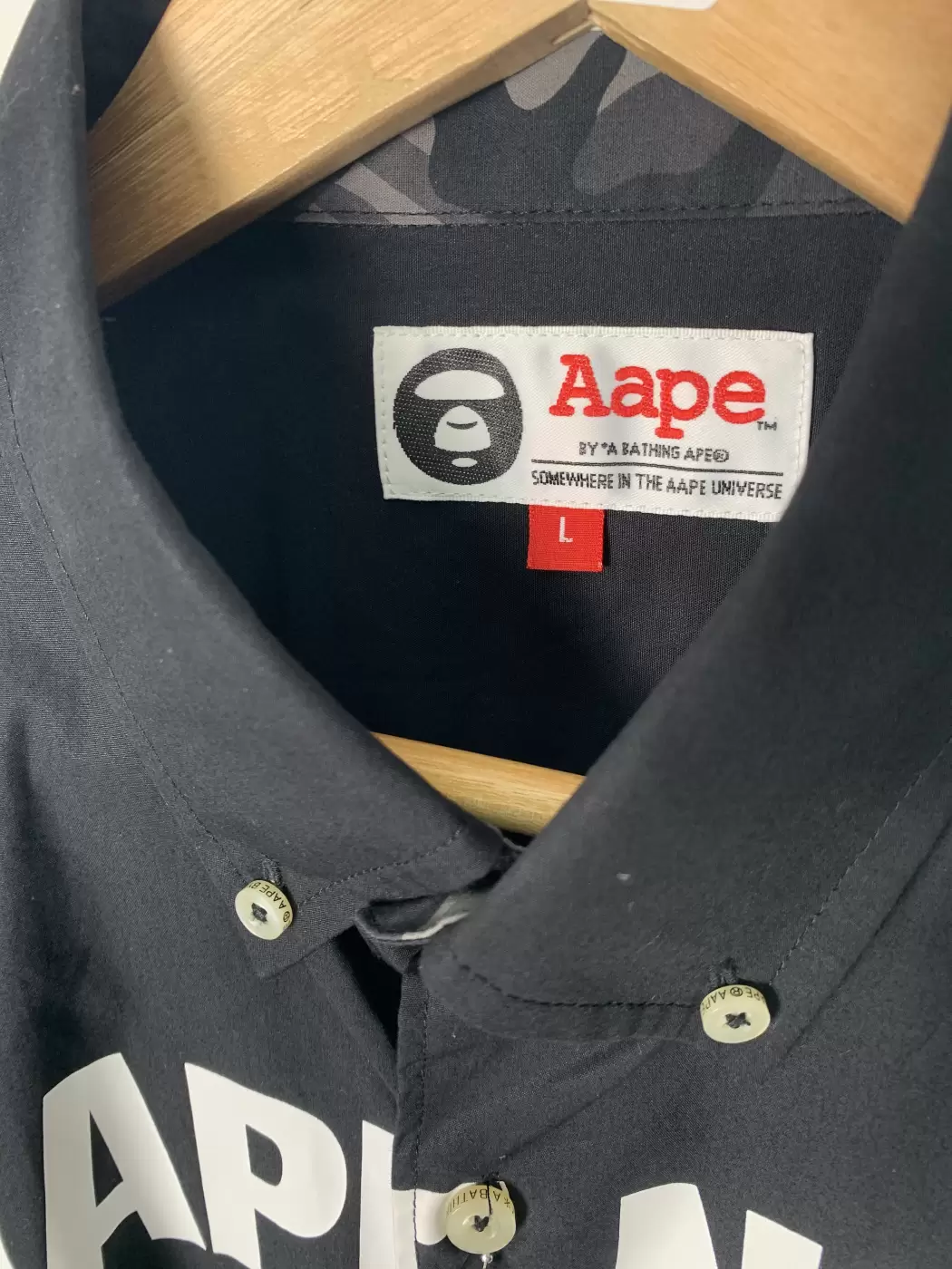 37079 - Aape By A Bathing Ape Button Down Short Sleeve | Item Details ...