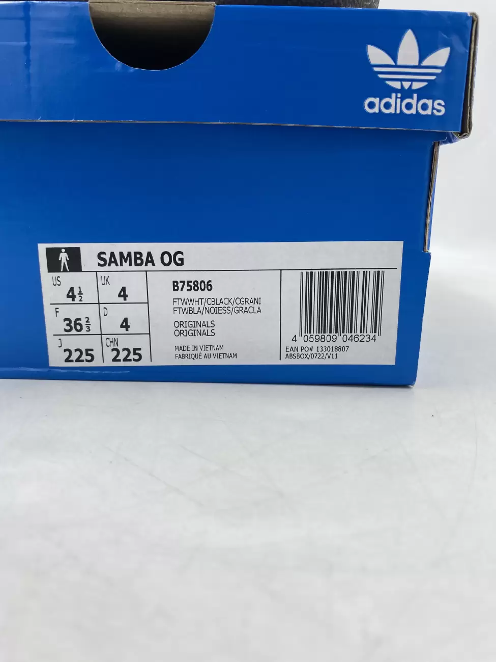 40347 - Adidas Samba OG Cloud White Core Black | Item Details - AfterMarket