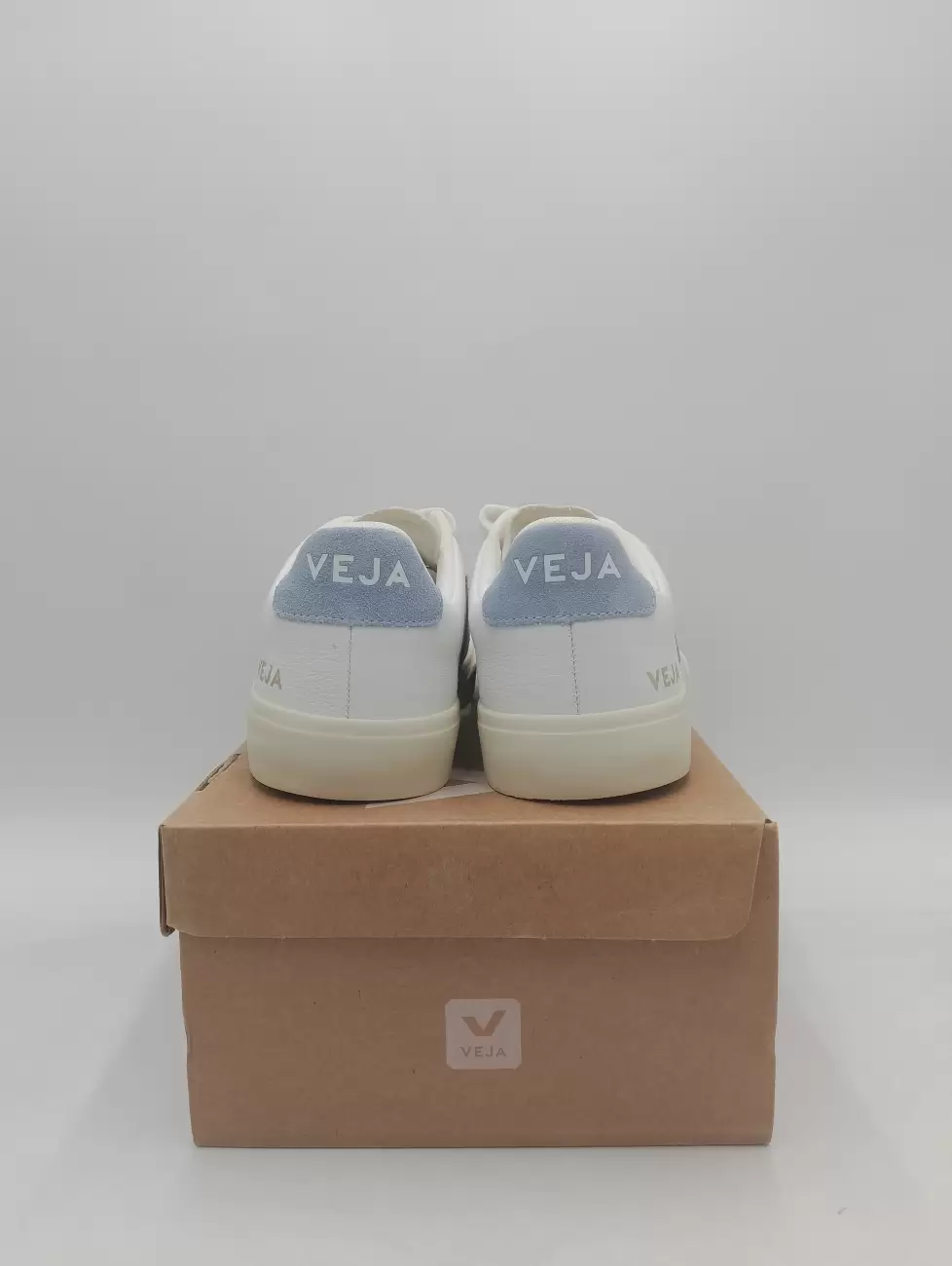 40835 - Veja Recife Chromefree Leather White Blue (Womens) | Item ...