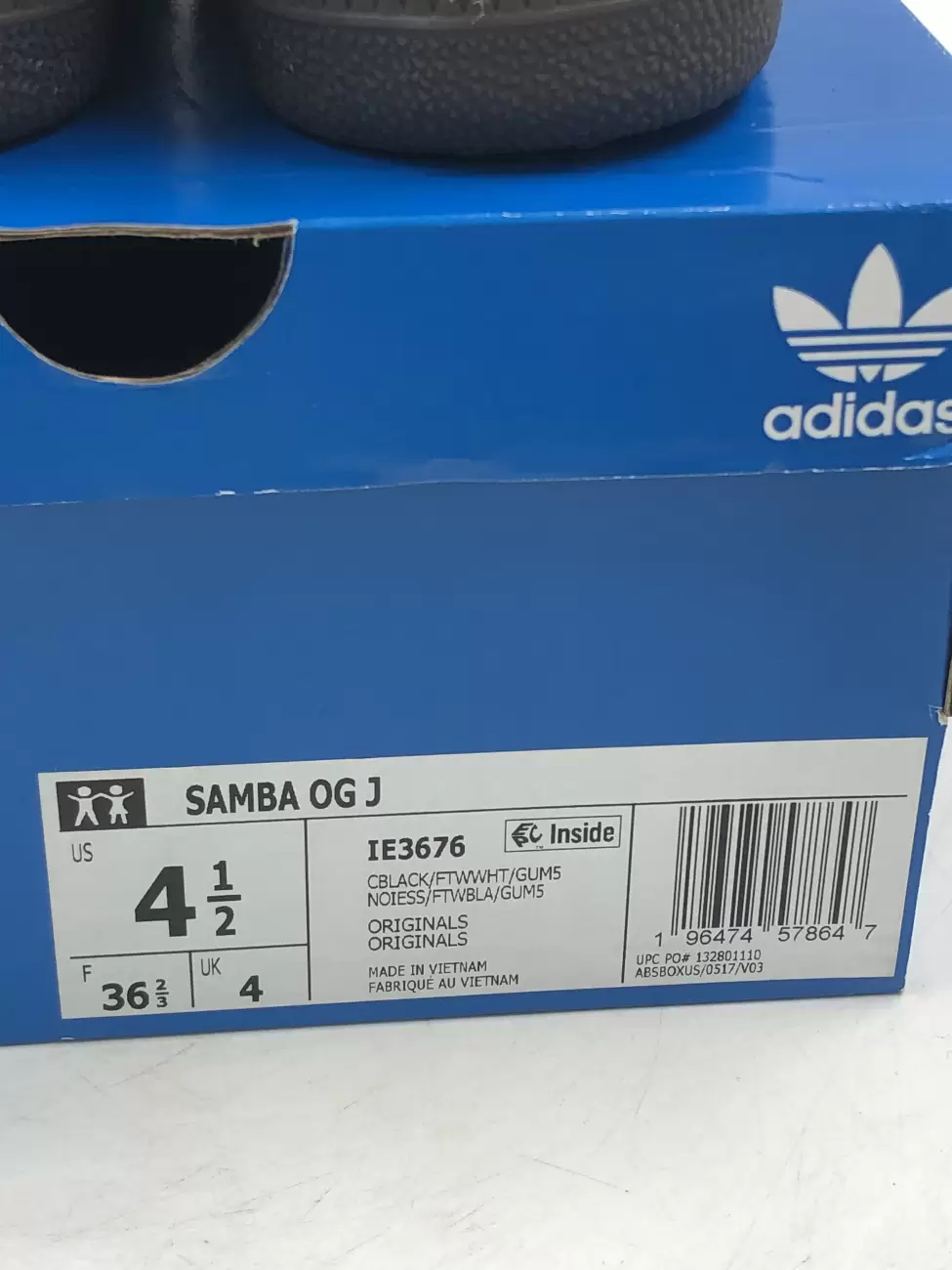 47307 - Adidas Samba OG Black White Gum (GS) | Item Details - AfterMarket