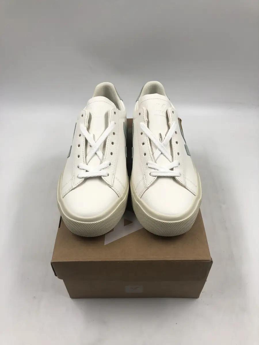 Veja Campo Low Chromefree Leather White Matcha Womens Item